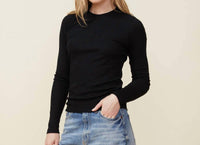 Monrow - Supimafine Rib Long Sleeve Crew