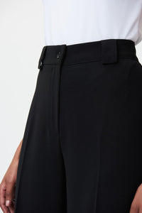Joseph Ribkoff - Woven Wide-legged Twill Cuff Pants