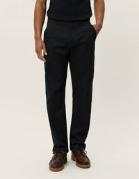 Les Deux Como Cotton Chino Pants in black - men's pants