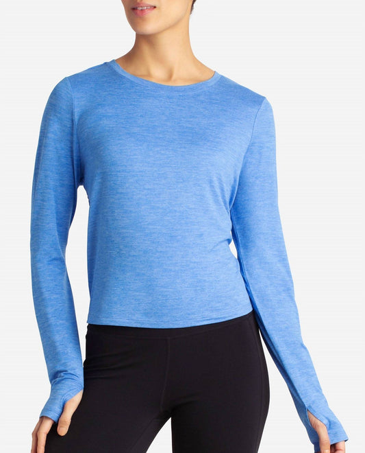 Danskin - Cutout Cropped Long Sleeve Tee