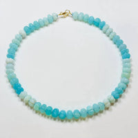 Theodosia - Women's Carved Shaded Opal Candy Necklace