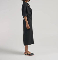 Lafayette 148 - Long Sleeve Convertible Maxi Dress