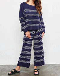 Mustard Seed - Knit Stripe Pants
