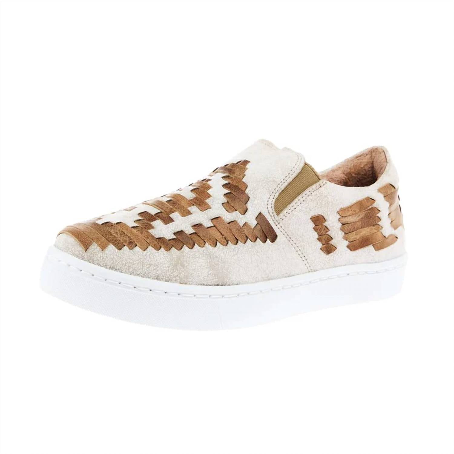 Agave Sky - Women's Dakota Leather Weaved Tennis Shoes