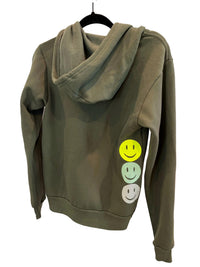 Style Reform - Dotty Hoodie Sweatshirt with Neon Smiles