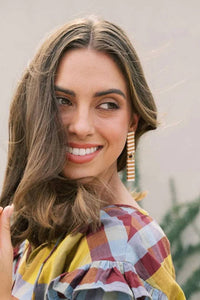 Sunshine Tienda - Women's Isabella Striped Earrings