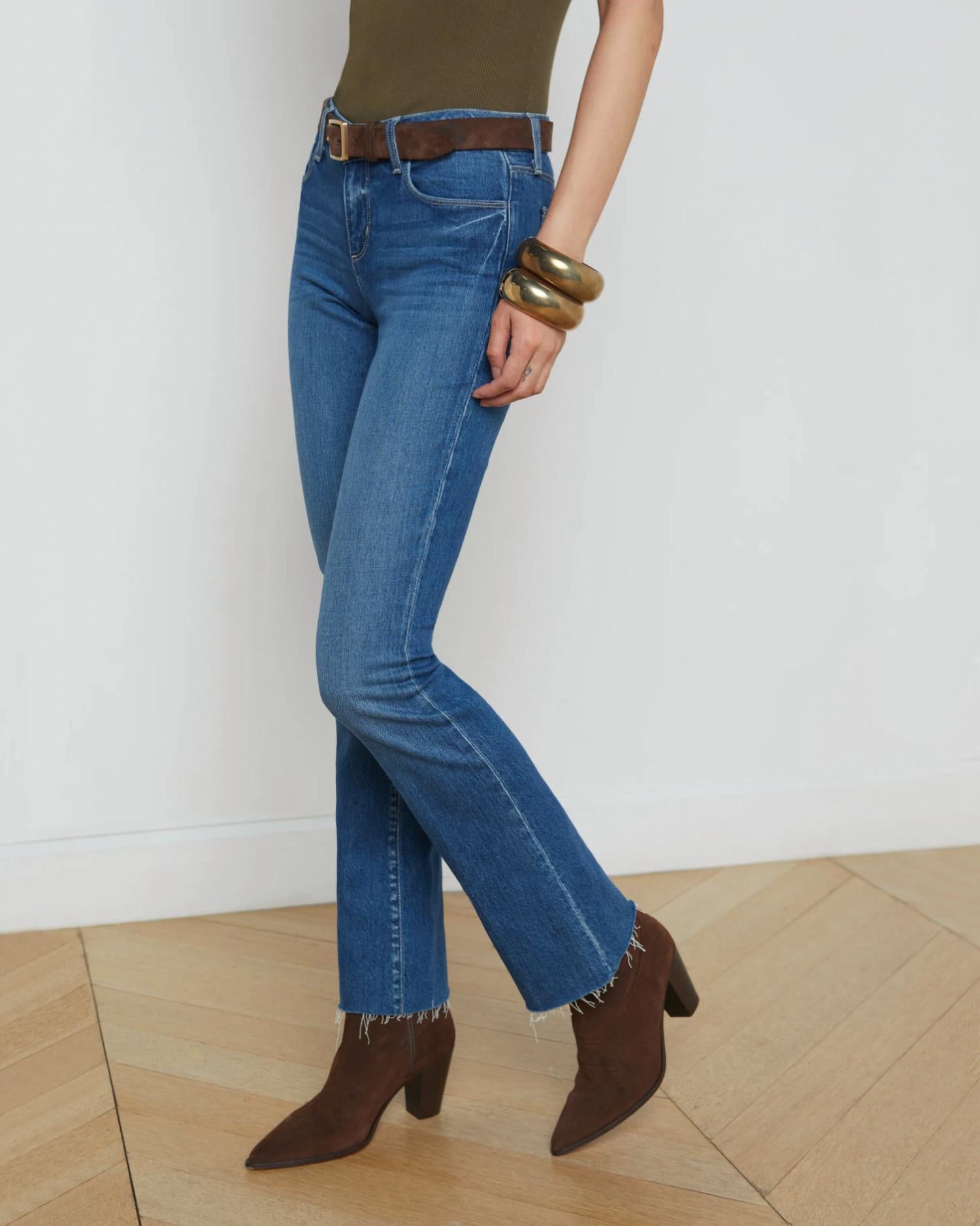L'Agence - Sneeki Low-rise Straight-leg Jean
