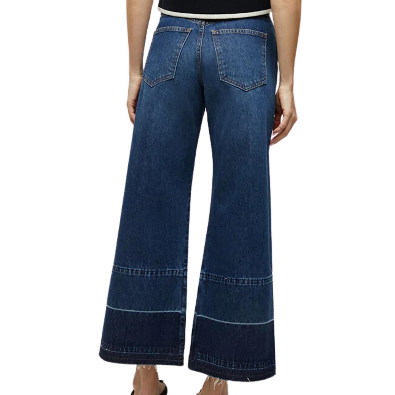Veronica Beard - Taylor Released Hem Cropped Wide-leg Jeans