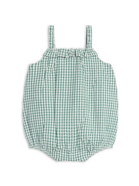 Colored Organics - Kids Rosalie Seersucker Ruffle Bubble Romper