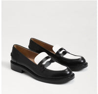 Sam Edelman Women's Colin Loafers in black white - women's flats