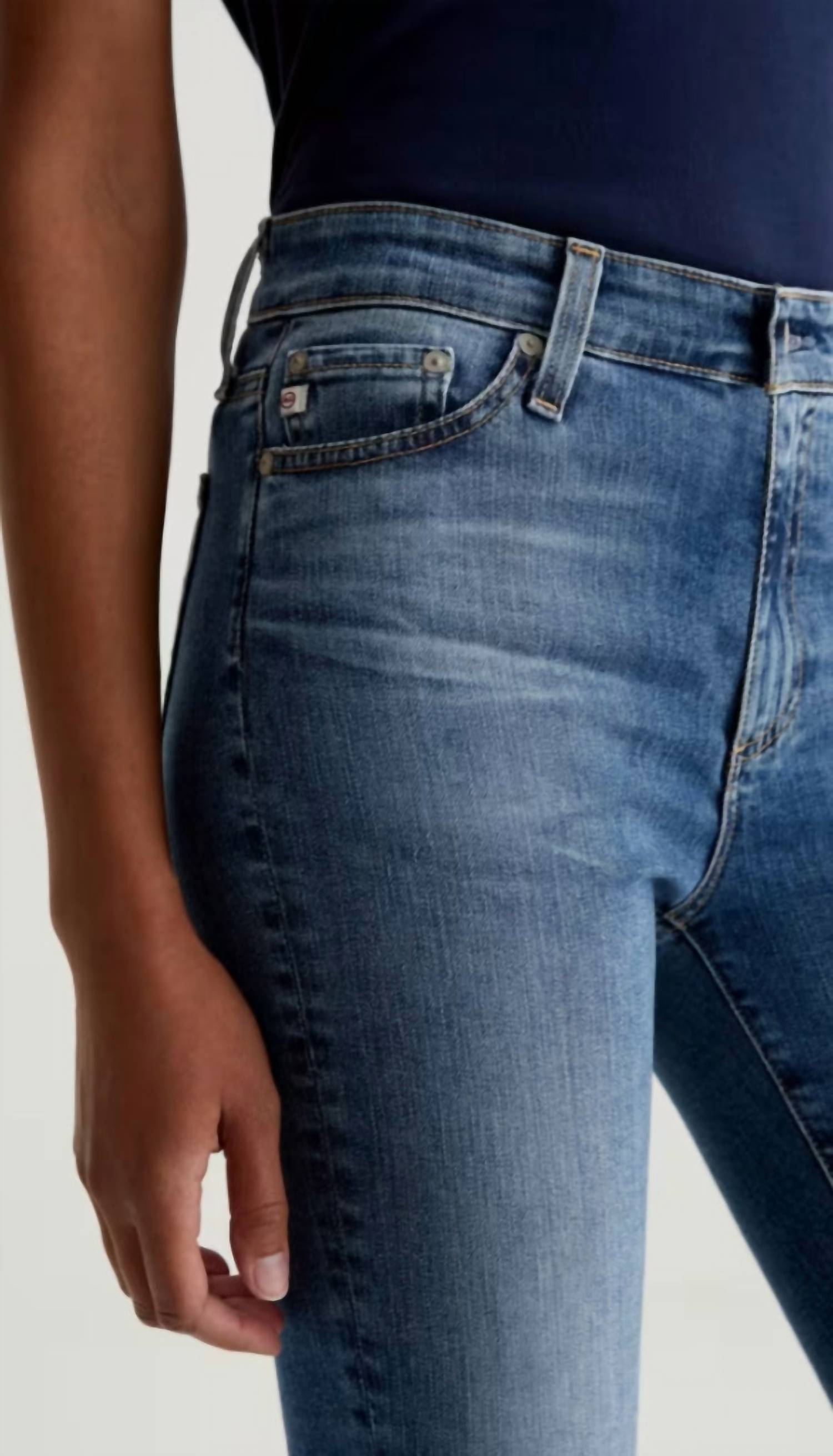 Ag Jeans - High Rise Slim Straight Jeans
