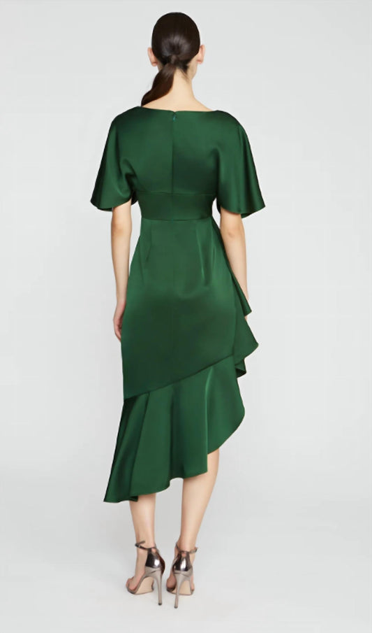 Theia - Gwen Asymmetric Ruffle Dress