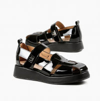 All Black - Women's Patty Lock Sandals