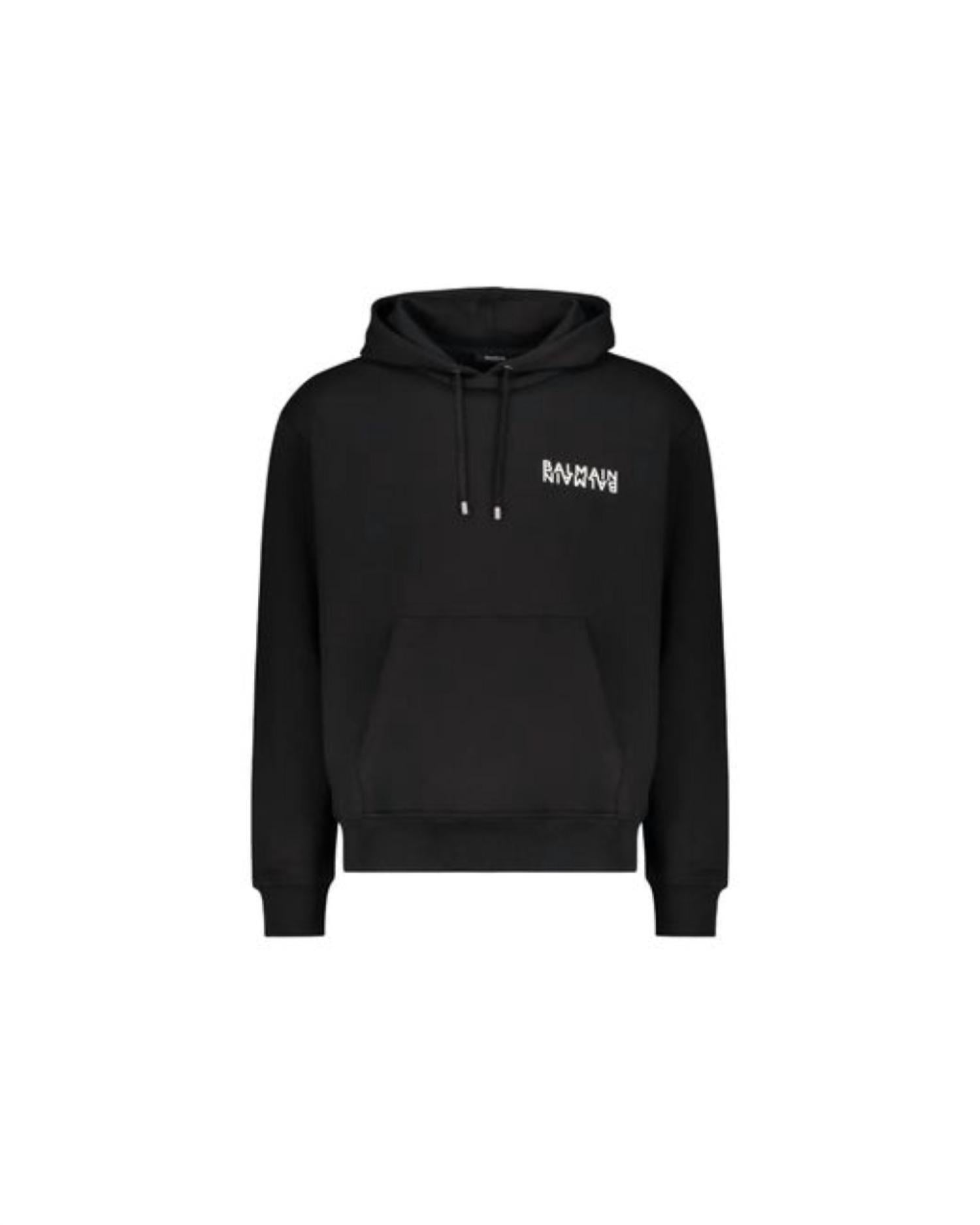 Balmain - Unisex - Double Logo Cotton Hoodie
