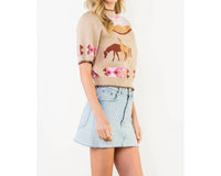 Thml - Western - Inspired Short Sleeve Sweater