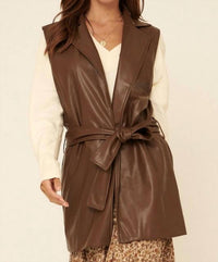 Promesa - Faux leather vest