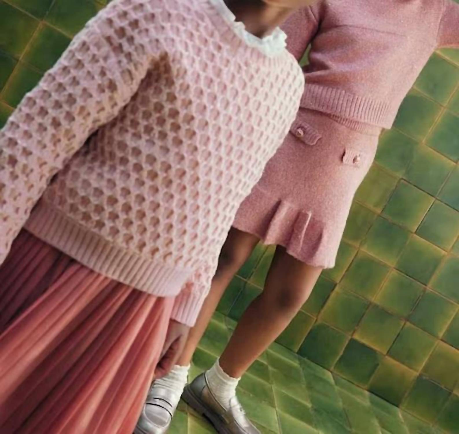 Abel & Lula - Kid's Petal Jacquard Sweater