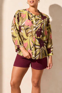 Tribal - Flowy Dolman Sleeve Blouse