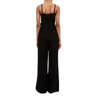 Ulla Johnson Women's Mila Jumpsuit in noir - women's pants - detail view