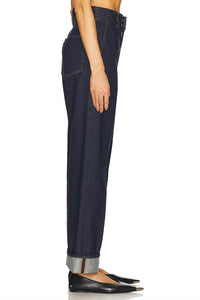 FRAME Trapunto Trouser Jeans in rinse - women's jeans - alternate view