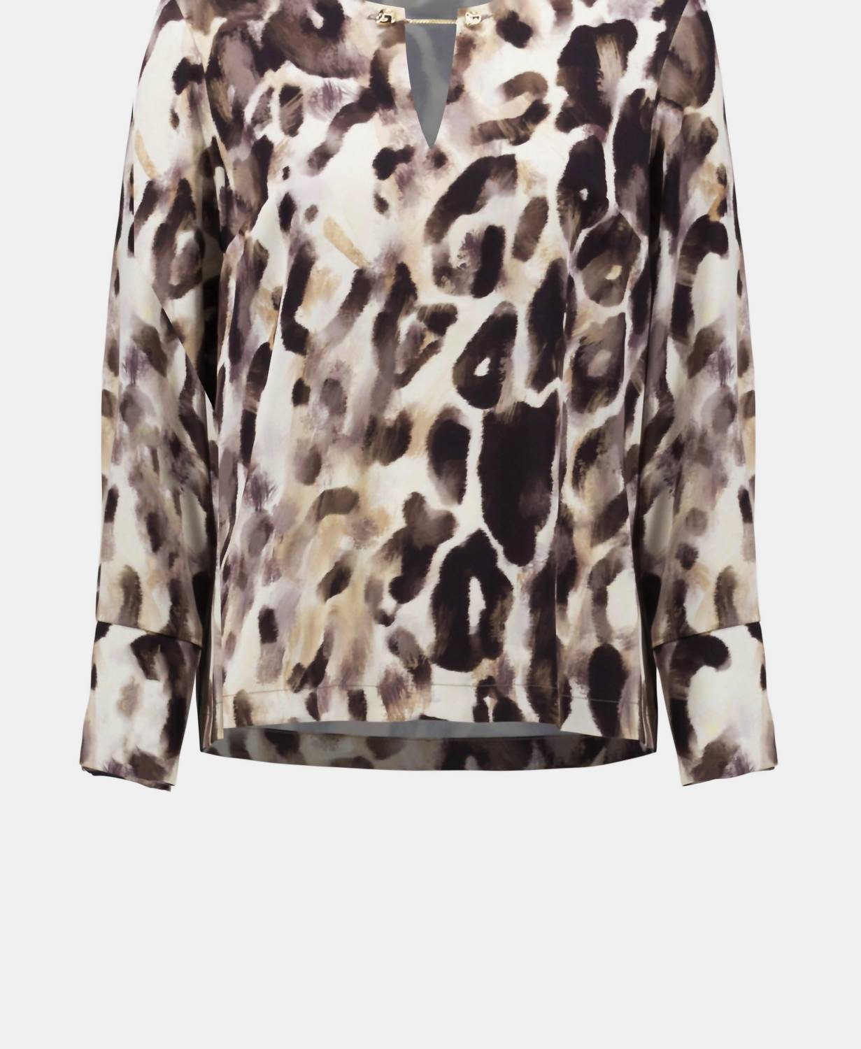 Joseph Ribkoff - Recycled Satin Animal Print Straight Top