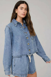Blu Pepper - Karla Boxy Shirt Jacket