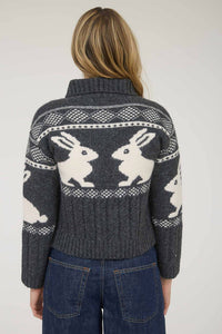 Blu Pepper - Bunny Jacquard Cardigan