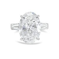 Diana M Jewels - Women's Oval & Baguette Lab-Grown Diamond Ring (2.00 Ct) - Classic