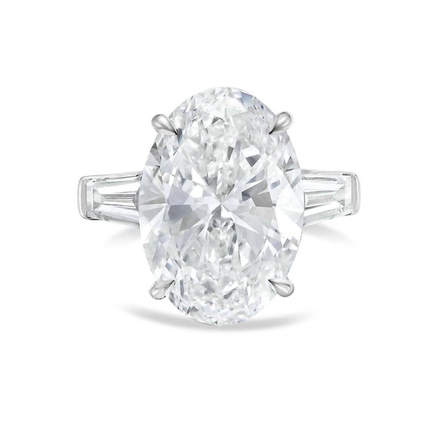 Diana M Jewels - Women's Oval & Baguette Lab-Grown Diamond Ring (2.00 Ct) - Classic
