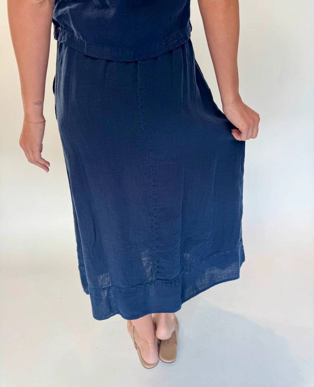 Lamade - Calla Linen Midi Skirt
