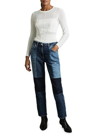 Reiss - Birch Patchwork Straight Leg Jean