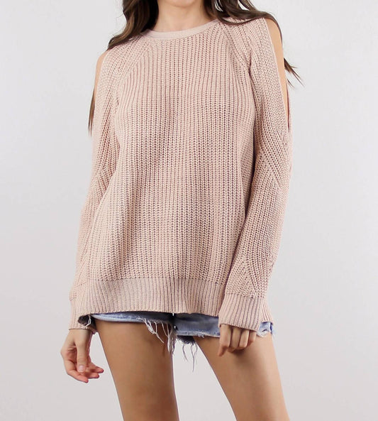 Fate - Melrose Cutout Sleeves And Back Sweater