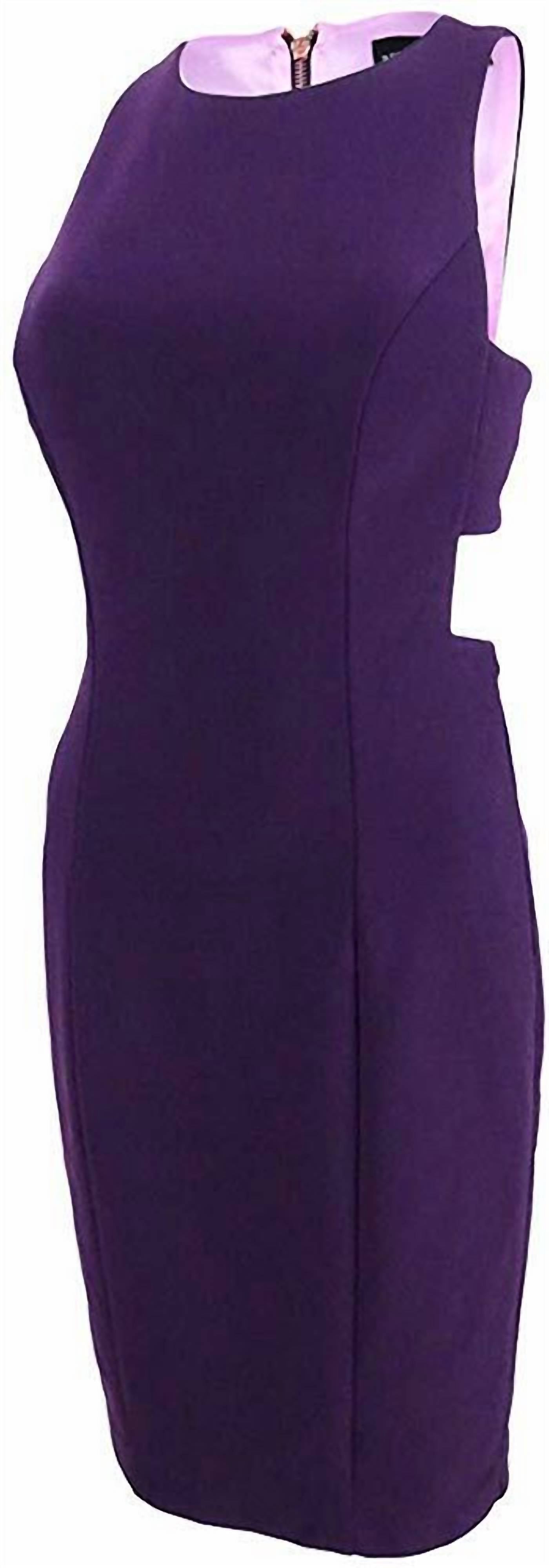 Betsy & Adam - Women's Cutout Contrast Lined Sheath Dress