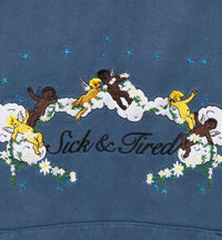 JUNGLES Sick & Tired Hoodie in blue - men's shirt - view 4