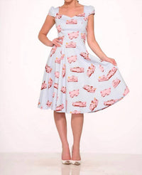 Orchid Bloom - Car Hop Swing Dress