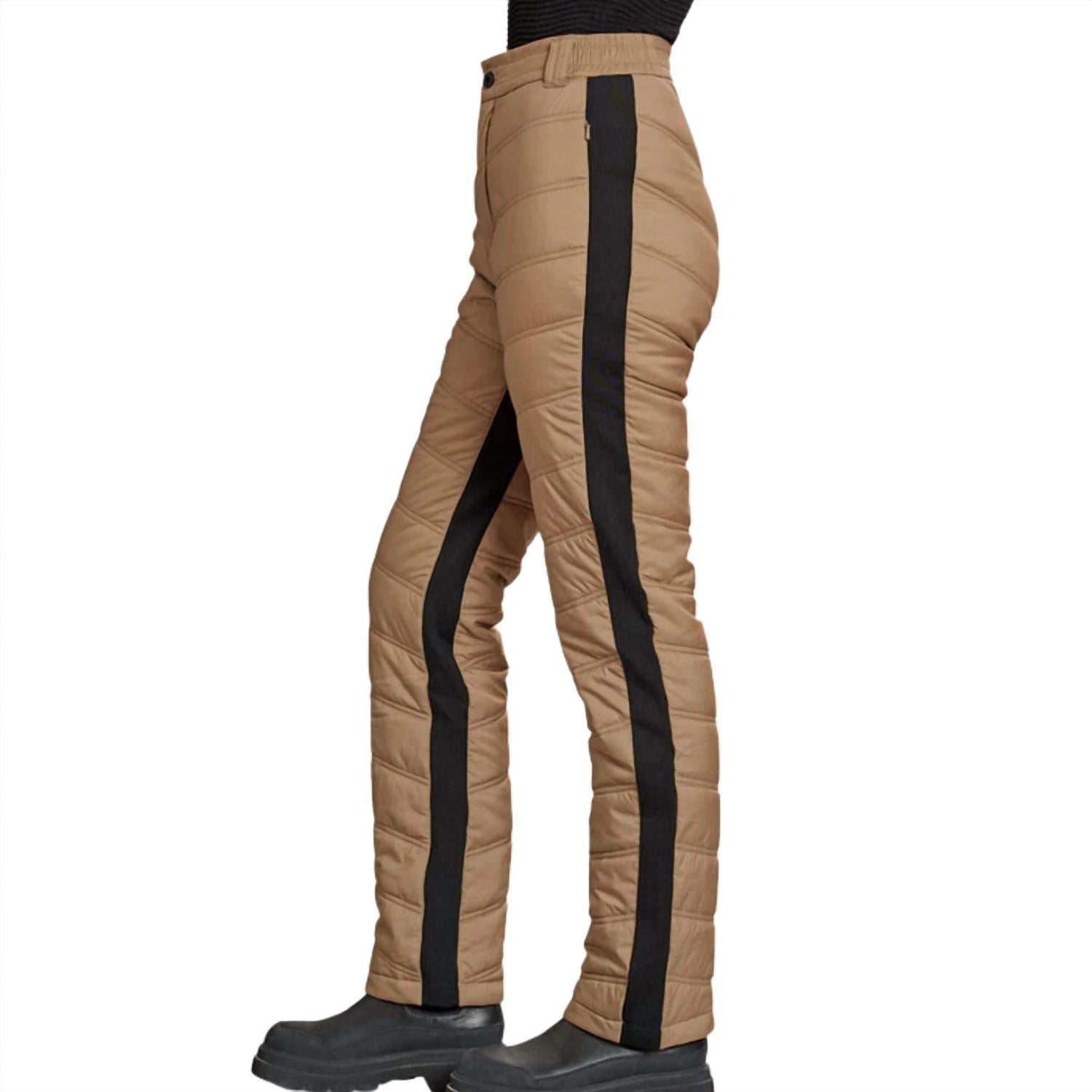 Alp N Rock Women's Kaja Quilted Pant in dark khaki - women's pants - alternate view