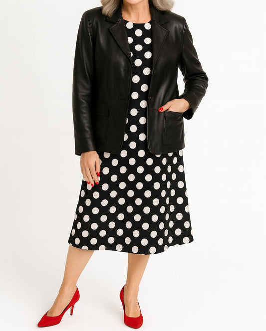 Shannalee - LAMBSKIN LEATHER BLAZER