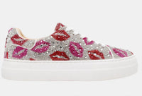Betsey Johnson - Women's Sidny Multi Lips Sneakers