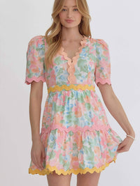 Entro - Ric Rac Trim Dress