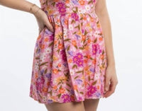 Sky To Moon - FLORAL OVERFOLD STRAPLESS SMOCKED ROMPER