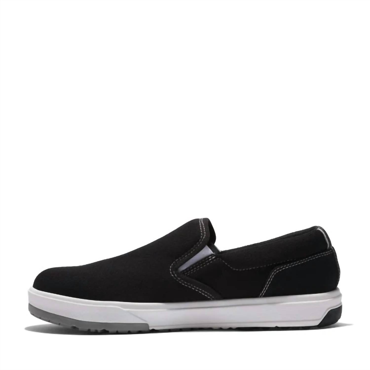 Timberland Men's Berkely Slip Shoes in black white - men's loafer - detail view