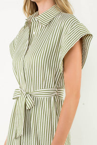 Thml - Button Up Striped Dress