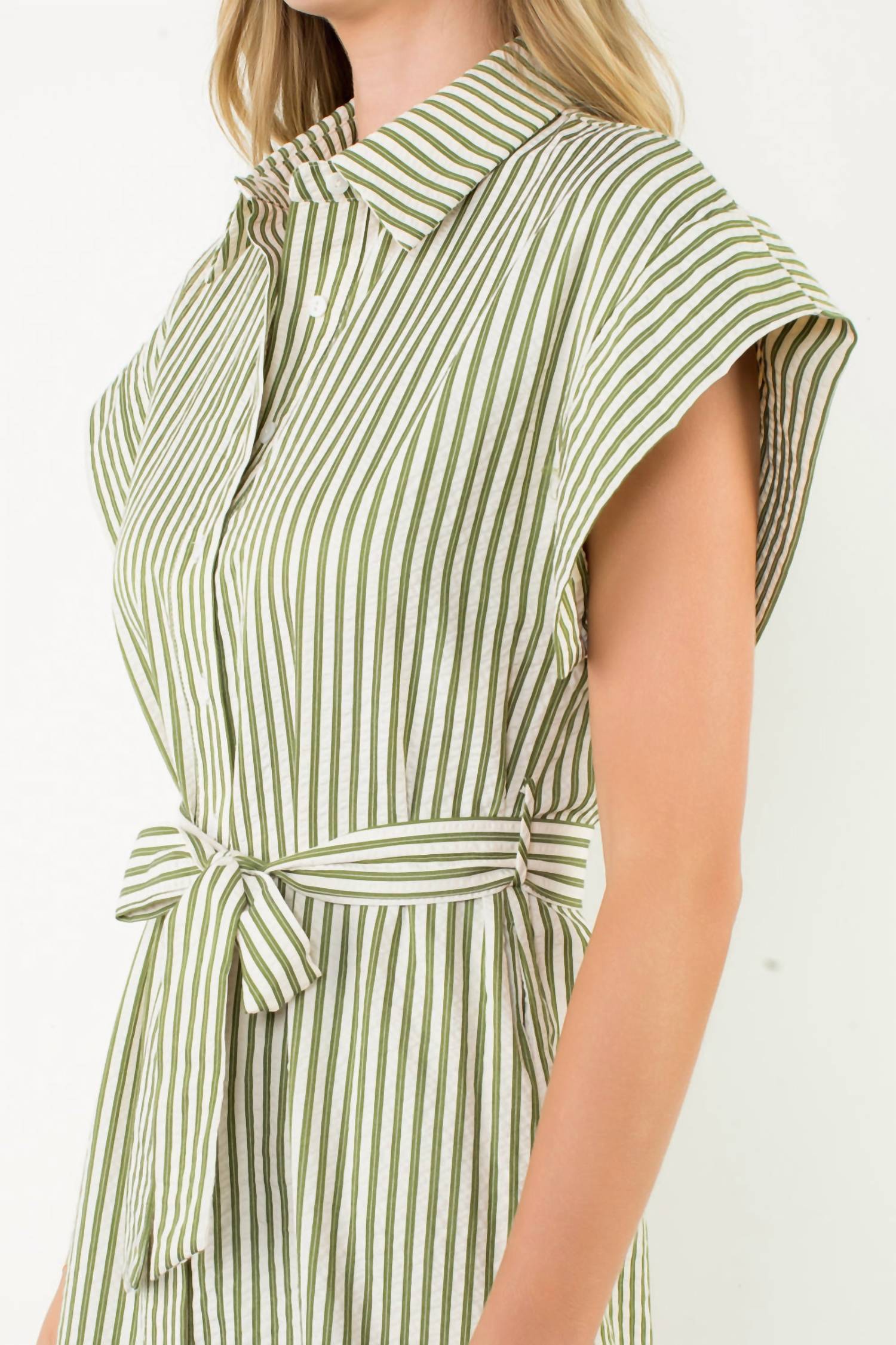 Thml - Button Up Striped Dress