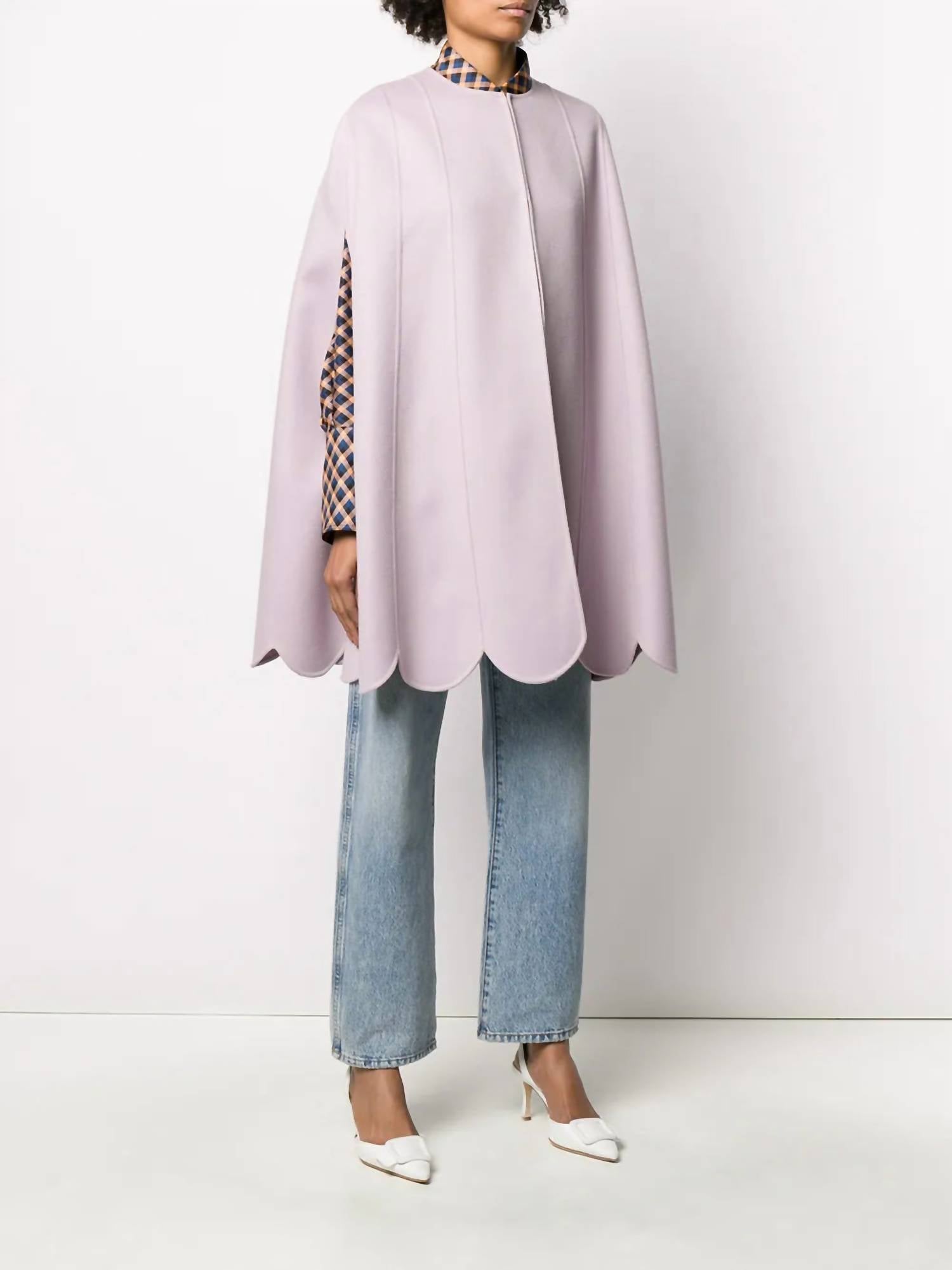 Valentino - Scalloped Hem Cape