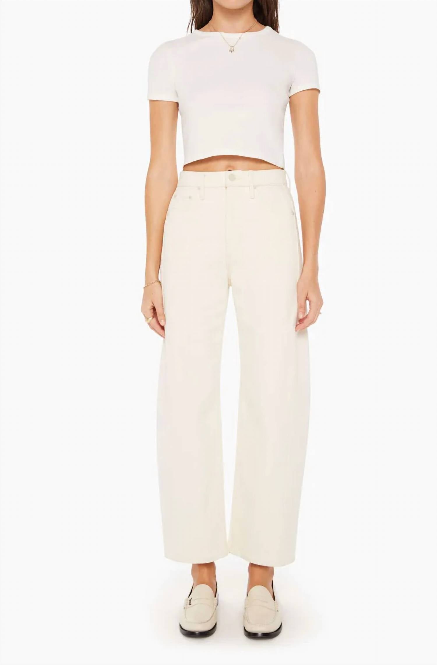 Mother - Half Pipe Ankle High-waisted Jean