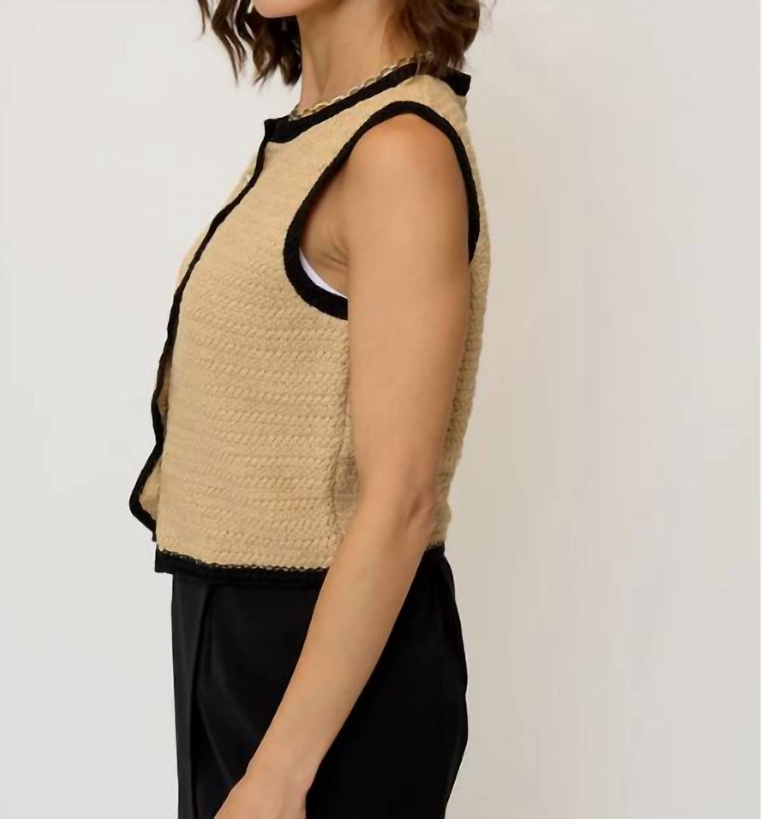 Central Park West - Rose Scallop Edge Tank