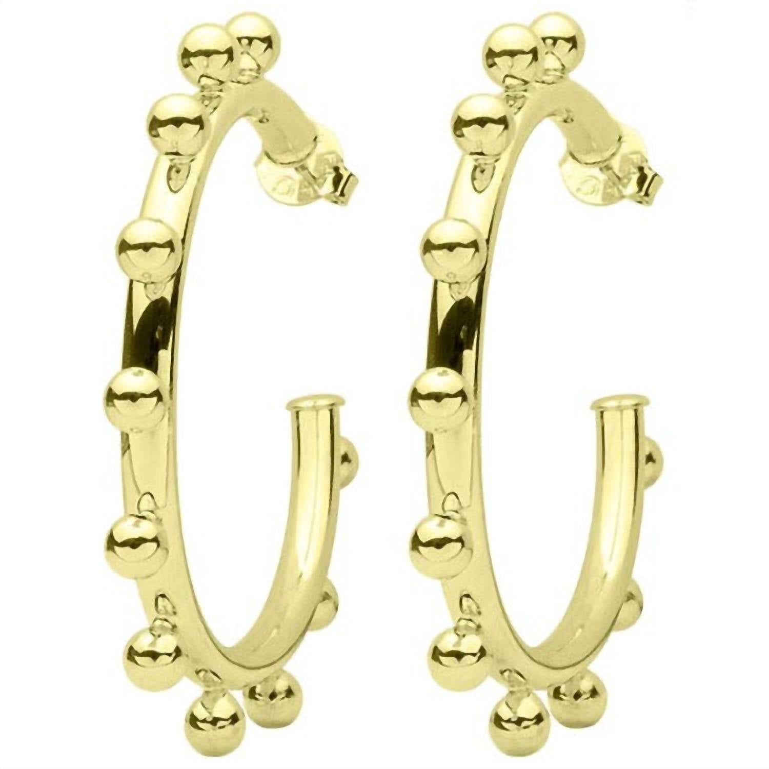 Sheila Fajl - Women's Small Merry Go Round Hoops Earrings
