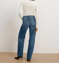 Veronica Beard Harley Arc-leg Jeans in rebel blue - women's jeans - alternate view