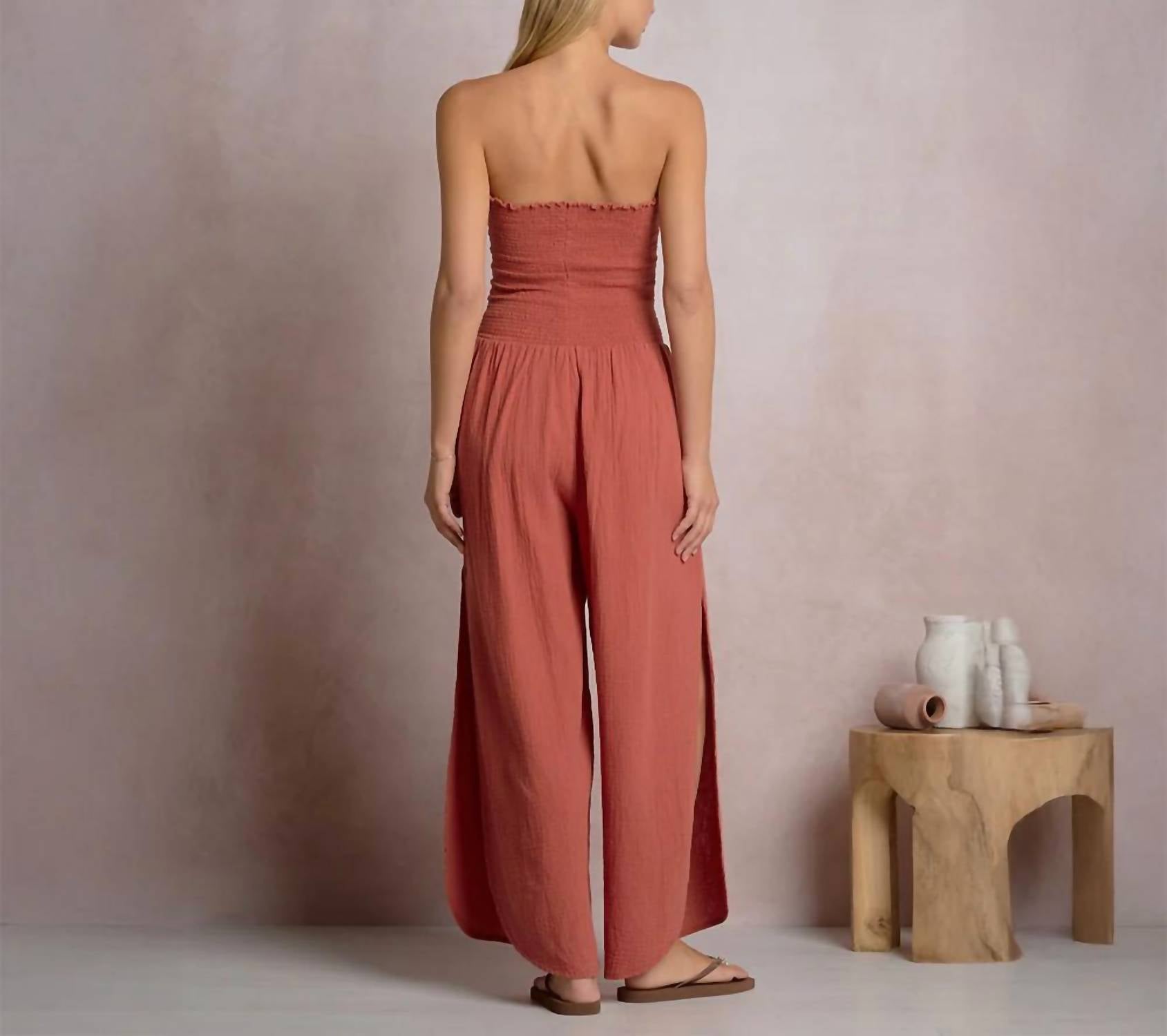 Elan - STRAPLESS SMOCK JUMPER