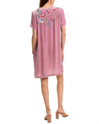 Johnny Was - Velvet V-neck Shift Dress